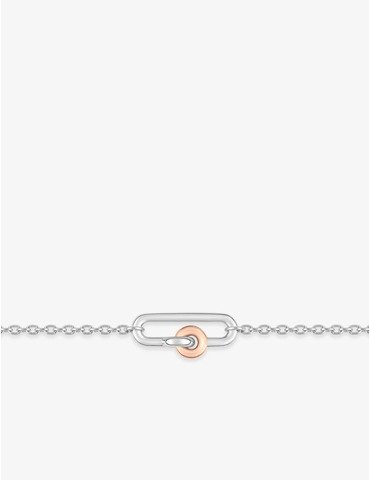 Bracelet bicolore maillon...