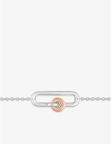 Bracelet bicolore maillon...