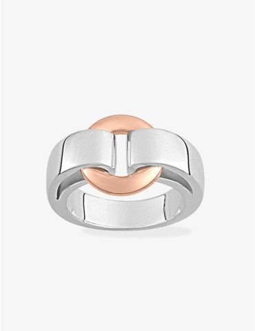 Bague bicolore argent 925...