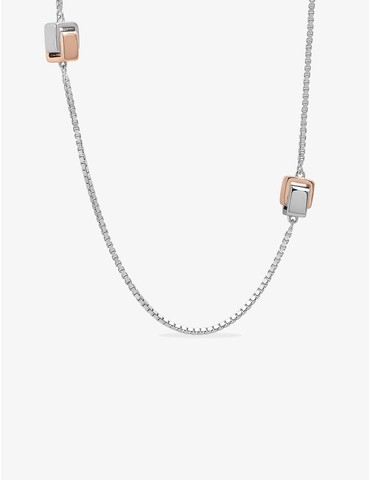Collier bicolore argent 925...