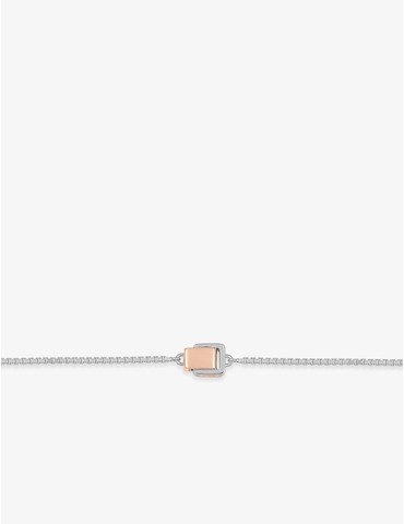 Bracelet bicolore argent...