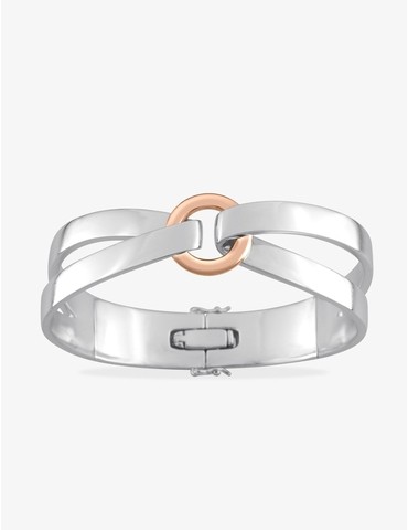 Bracelet bicolore argent...