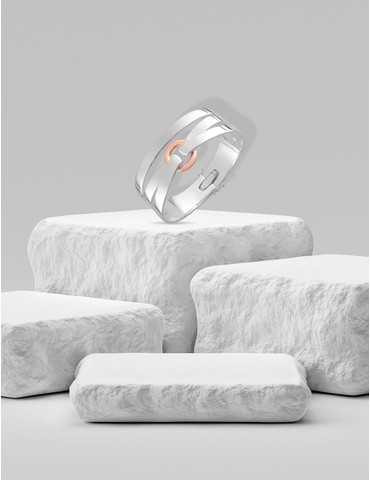 Bracelet bicolore argent...