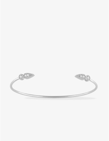 Bracelet jonc Royale en argent