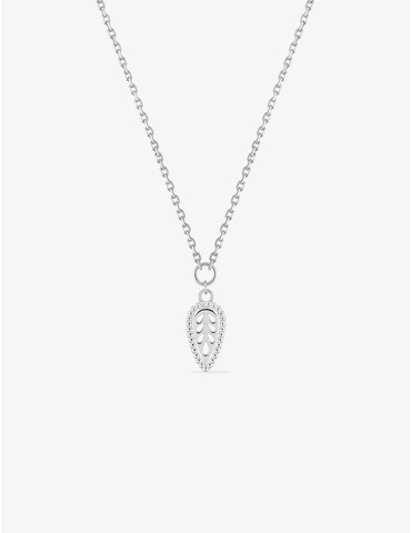 Collier motif feuille en...