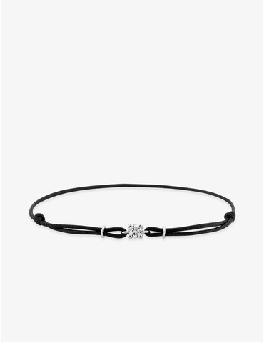 Bracelet cordon noir, oxyde...