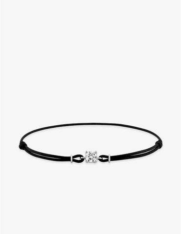 Bracelet cordon noir, oxyde...