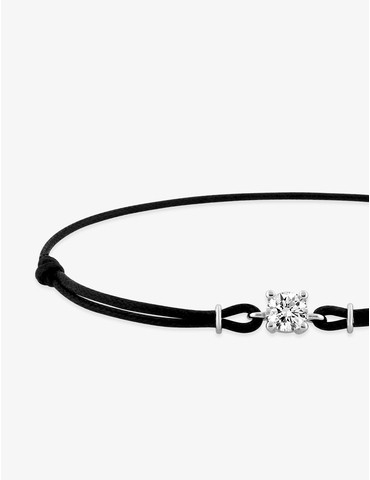 Bracelet cordon noir, oxyde...