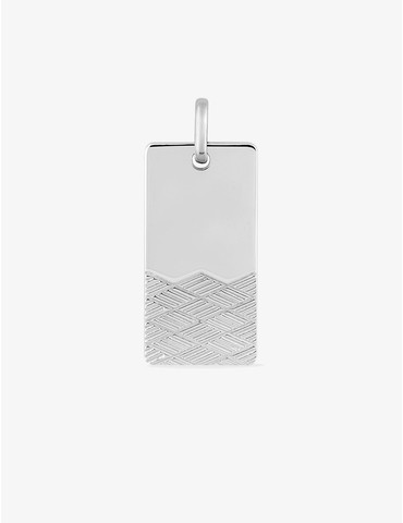 Pendentif plaque argent...
