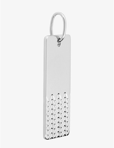 Pendentif plaque argent...