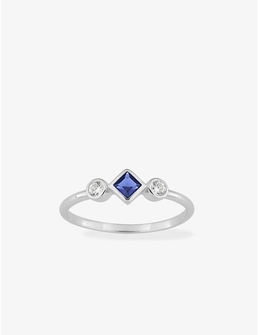 Bague argent rhodié 925 ‰...