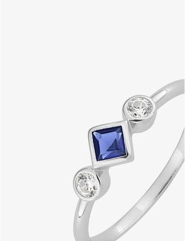 Bague argent rhodié 925 ‰...