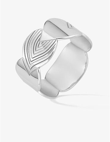 Bague fantaisie en argent...