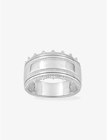 Bague argent rhodié 925 ‰...