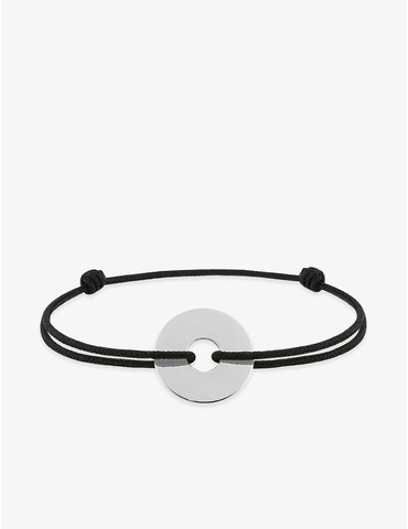 Bracelet cordon noir jeton...