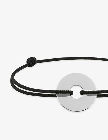 Bracelet cordon noir jeton...