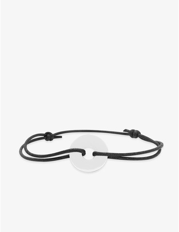 Bracelet cordon noir jeton...