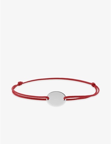 Bracelet cordon rouge jeton...