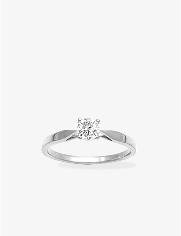 Bague solitaire fine argent...
