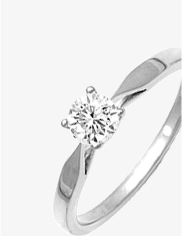 Bague solitaire fine argent...