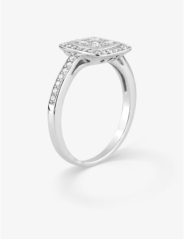 Bague argent rhodié 925 ‰...