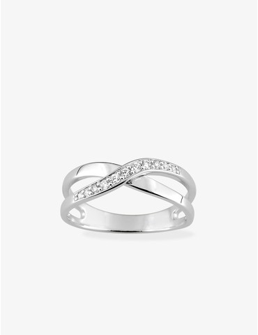 Bague fantaisie croisée...