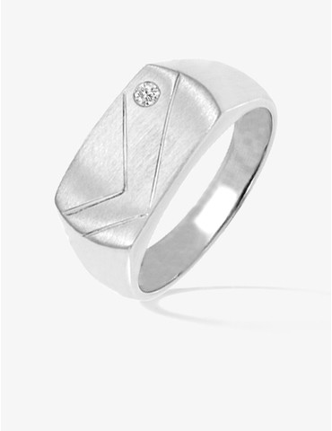 Chevalière fantaisie argent...