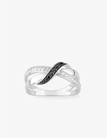 Bague fantaisie entrelacée...