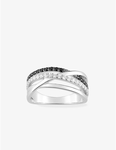 Bague 4 anneaux argent...