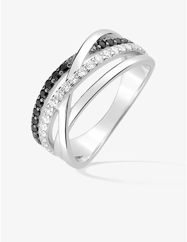 Bague 4 anneaux argent...