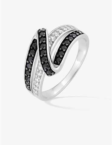 Bague entrelacée argent...