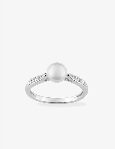 Bague argent rhodié 925 ‰,...