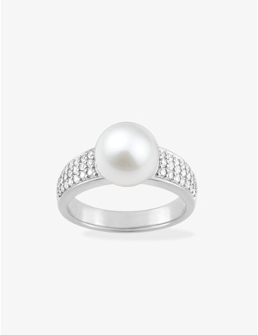 Bague argent rhodié 925 ‰,...