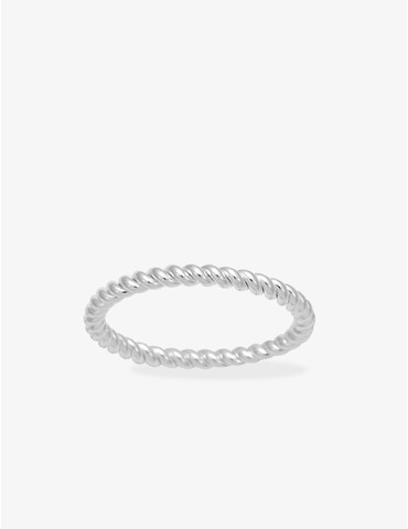 Bague torsadée argent...
