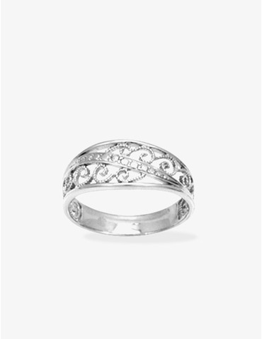 Bague filigrane argent...