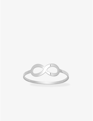Bague infini argent rhodié...