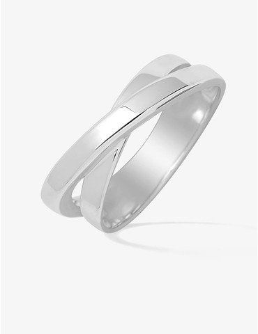Bague 2 anneaux croisés...