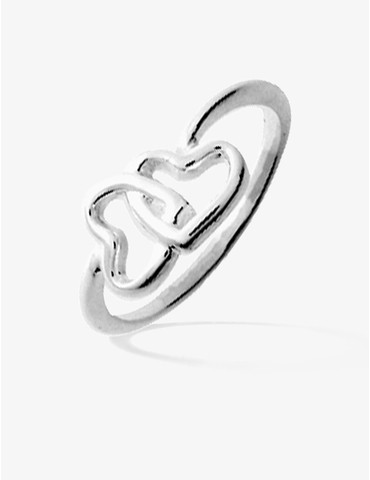 Bague 2 cœurs croisés...