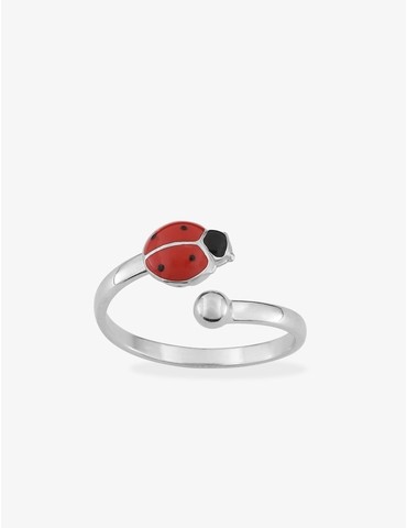 Bague coccinelle réglable...