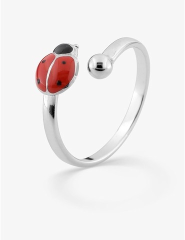 Bague coccinelle réglable...