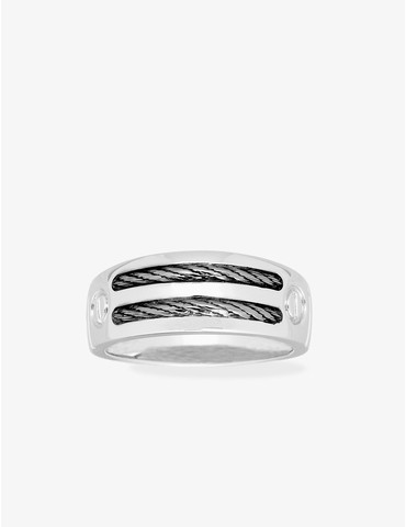 Chevalière argent rhodié...