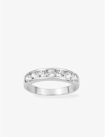 Bague serti rail argent...