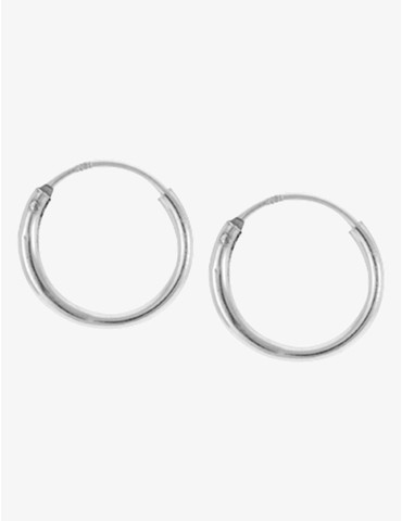 Créoles argent 925‰ 12 mm