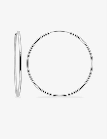 Créoles argent 925‰ 50 mm