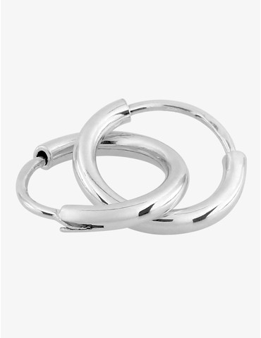 Créoles argent 925‰ 10 mm