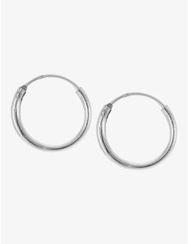 Créoles argent 925‰ 14 mm
