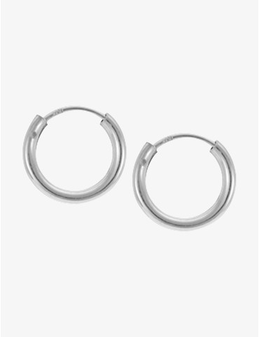 Créoles argent 925‰ 12 mm...