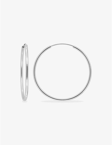 Créoles argent 925‰ 40 mm...