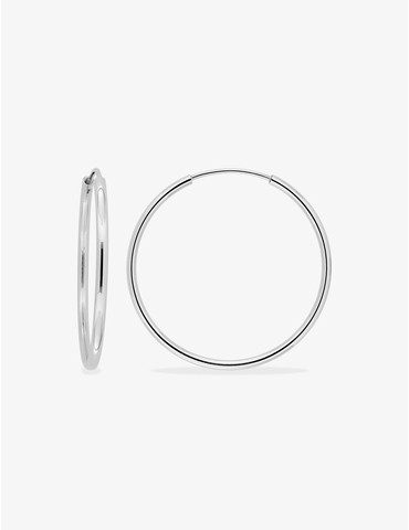 Créoles argent 925‰ 35 mm...