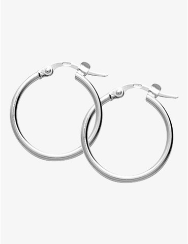 Créoles argent 925‰ 15 mm...